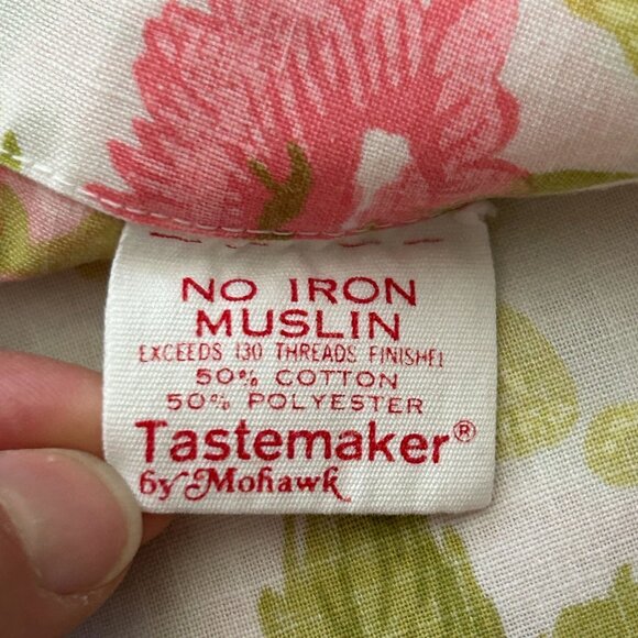 Vintage Tastemaker Mohawk Muslin Floral Sheet Cutter Sewing Fabric Quilt Craft - Picture 6 of 16